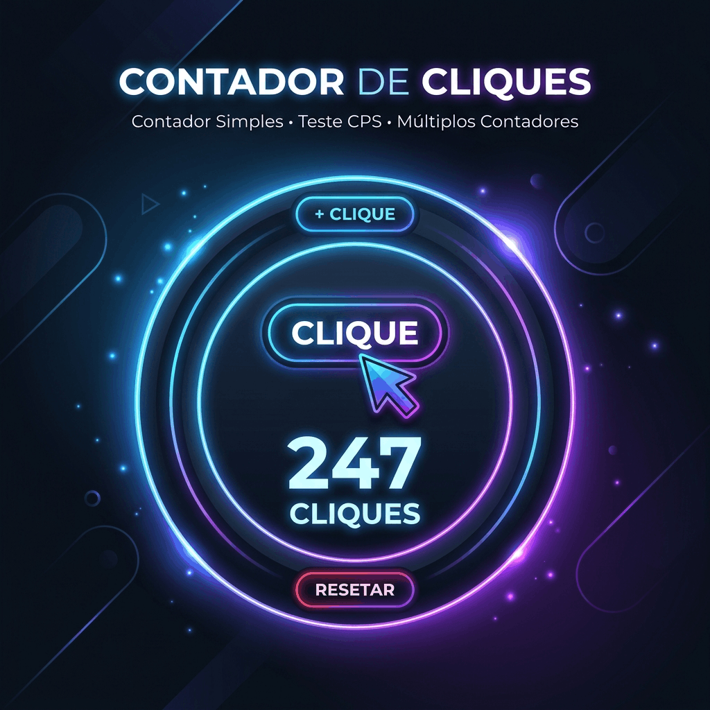 Contador de Cliques Online Grátis | Teste CPS